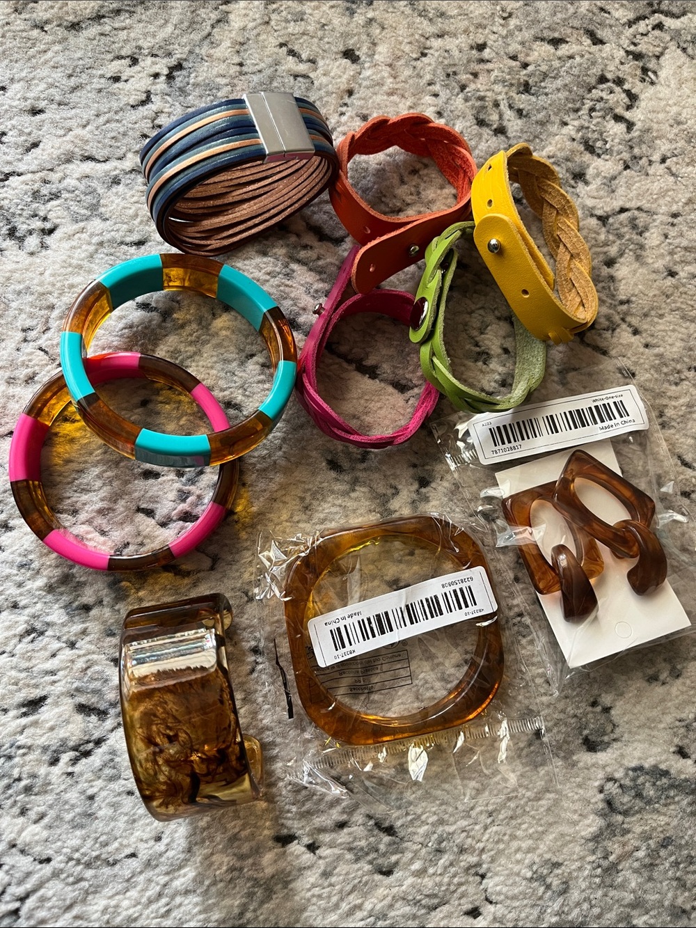Assorted Women's Bracelets and Earrings - Mixed Colors